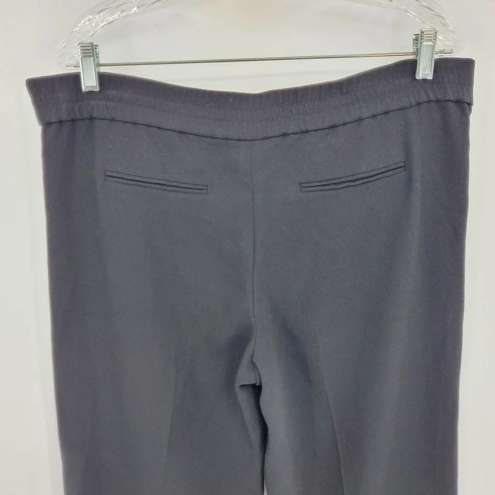 Tory Burch‎ Addison Black High Rise Pull On Cropped Dress Pants Size 4 Career